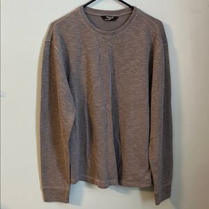 Member’s Mark Gray Double‑Knit Crew Shirt – Men’s Large, Excellent Condition